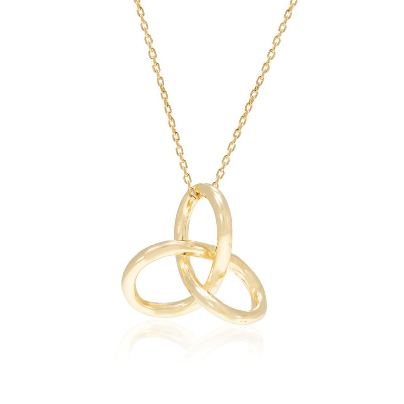 Yellow Gold Plated Pretzels Pendant