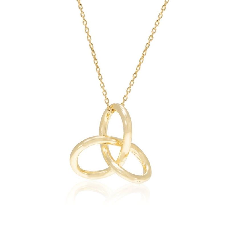 Yellow Gold Plated Pretzels Pendant