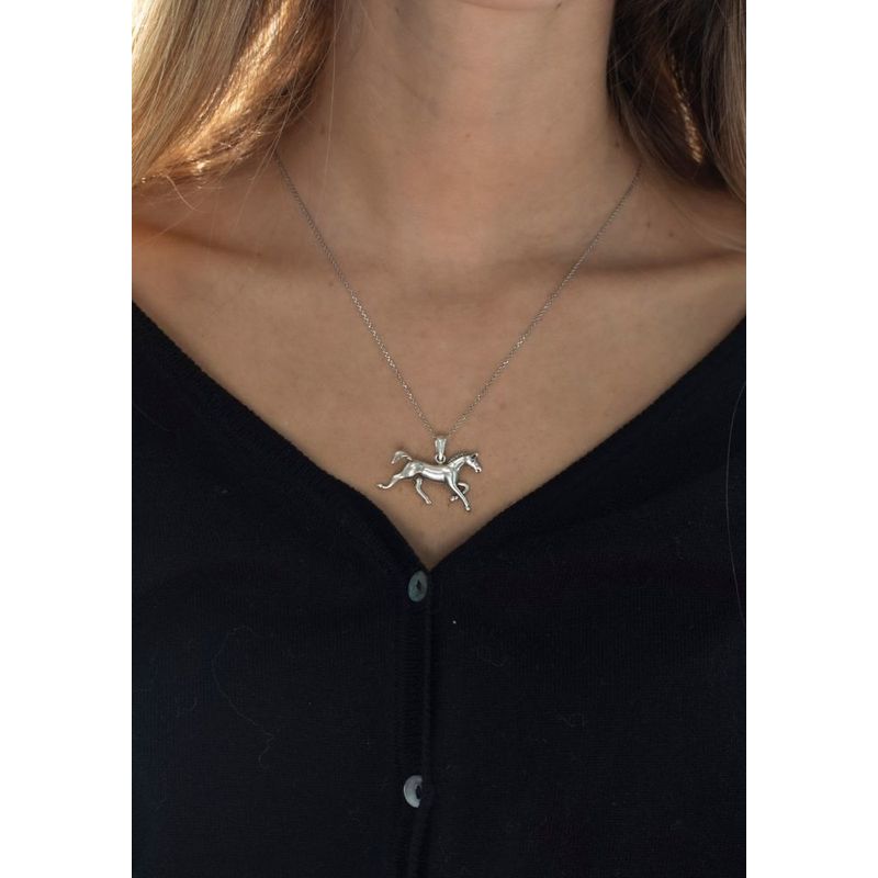 925 Sterling Silver Horse Necklace