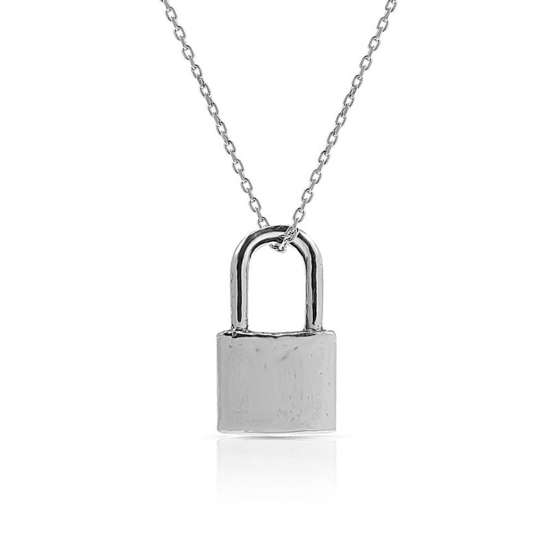 925 Sterling Silver Lock Pendant