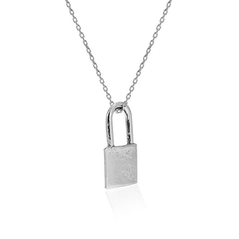 925 Sterling Silver Lock Pendant