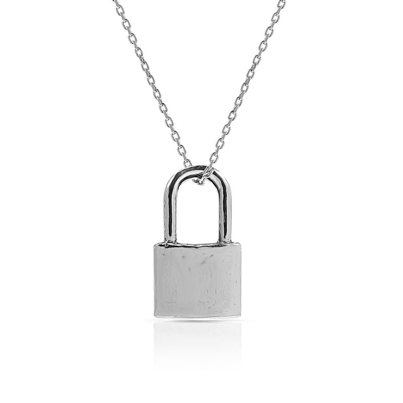 925 Sterling Silver Lock Pendant