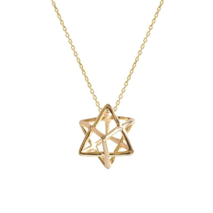 Yellow Gold Plated Merkabah Pendant