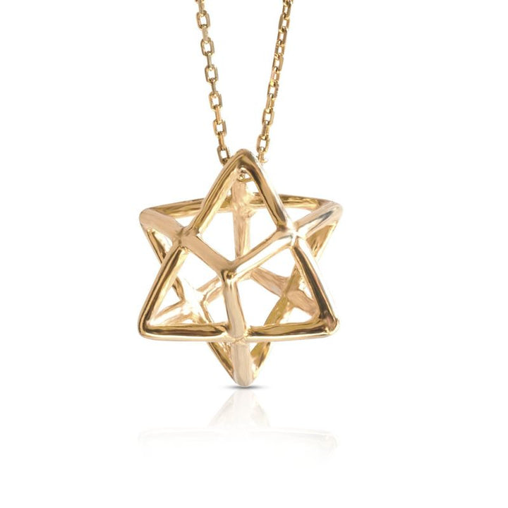 Yellow Gold Plated Merkabah Pendant