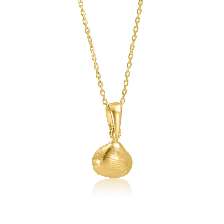 Gold Plated Pendant With Shell