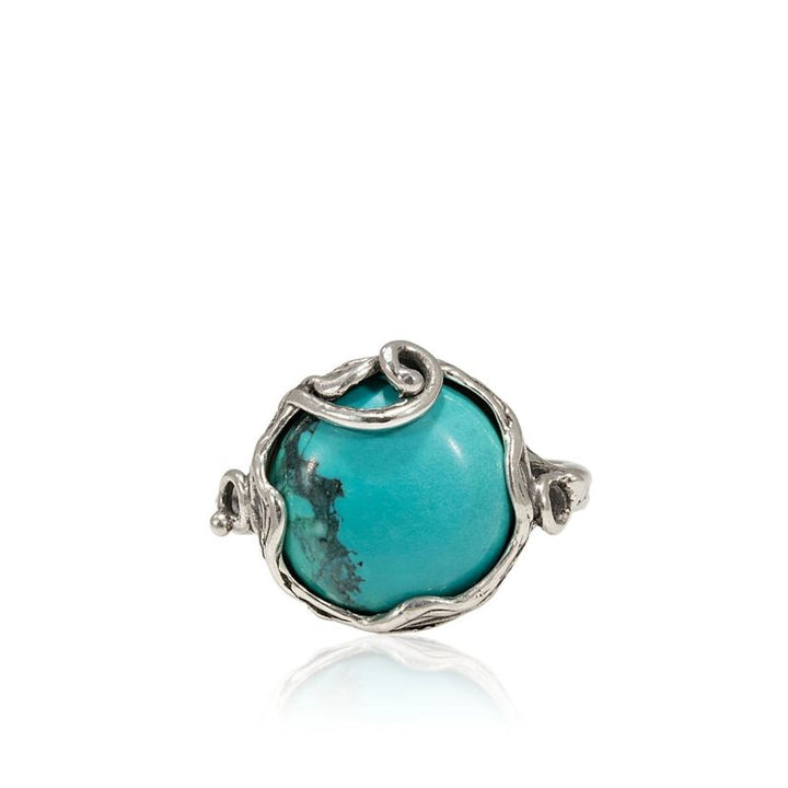 Turquoise Silver Sizable Ring